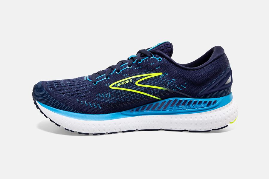 Brooks Glycerin GTS 19 Road Running Shoes Mens - Navy/Blue - PZTBW-8157